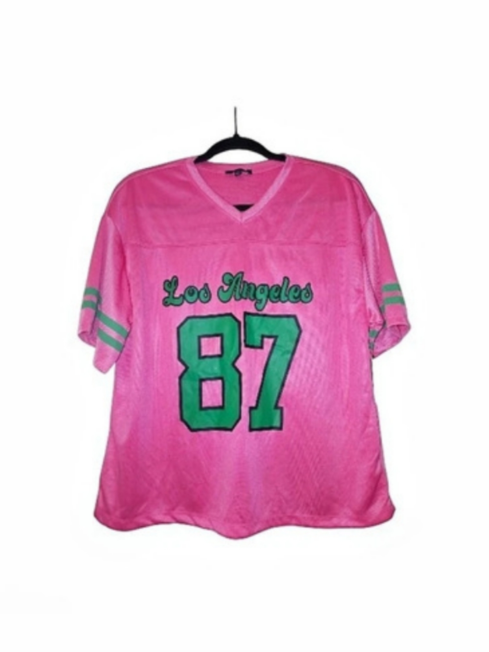 Ruby & Lace Pink Green Los Angeles 87 Jersey NWT